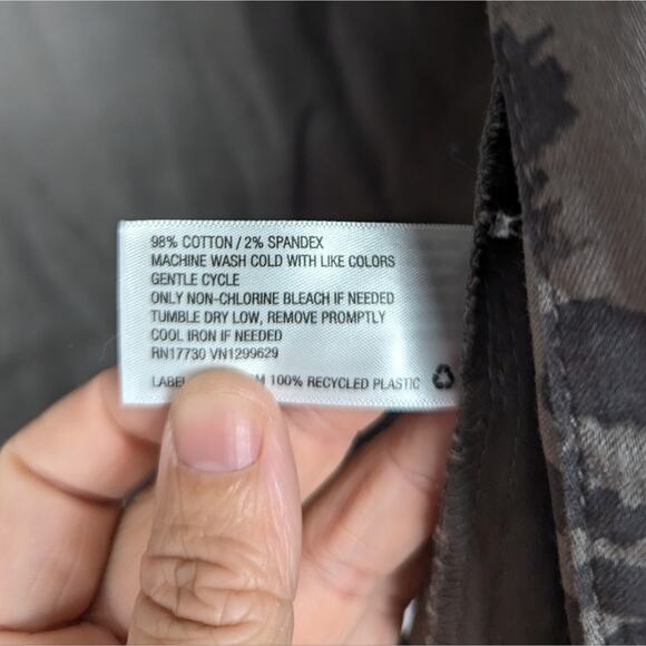 Knox Rose Women's Charcoal Grey Leopard Print Button Utility Jacket Size XS - Picture 7 of 7